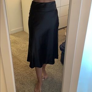 Black midi skirt